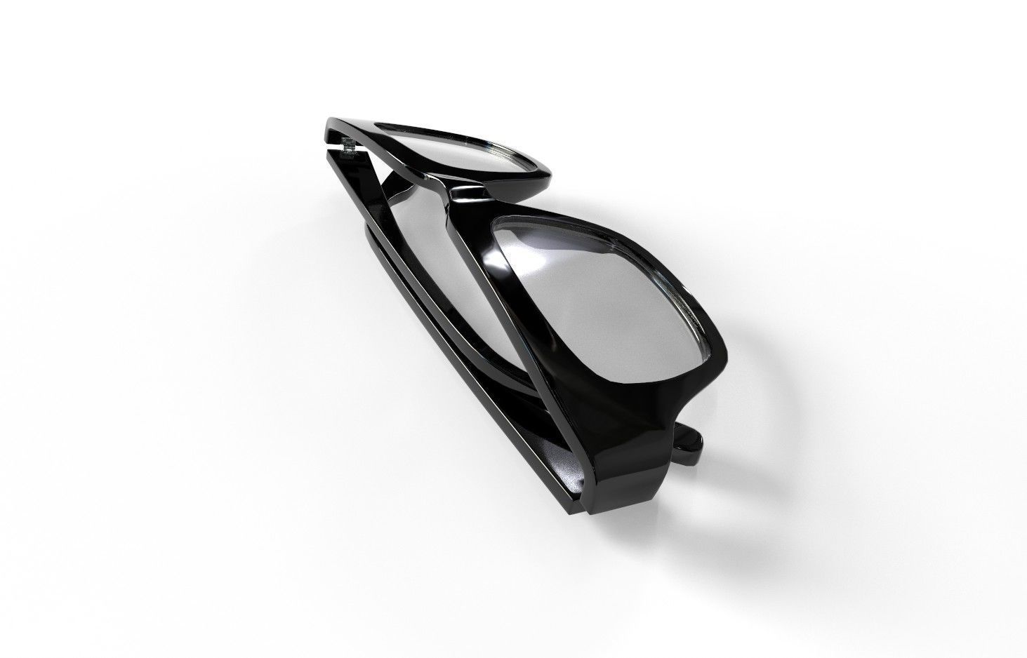 Eyeglasses Model 04b Low-poly 3D model_5