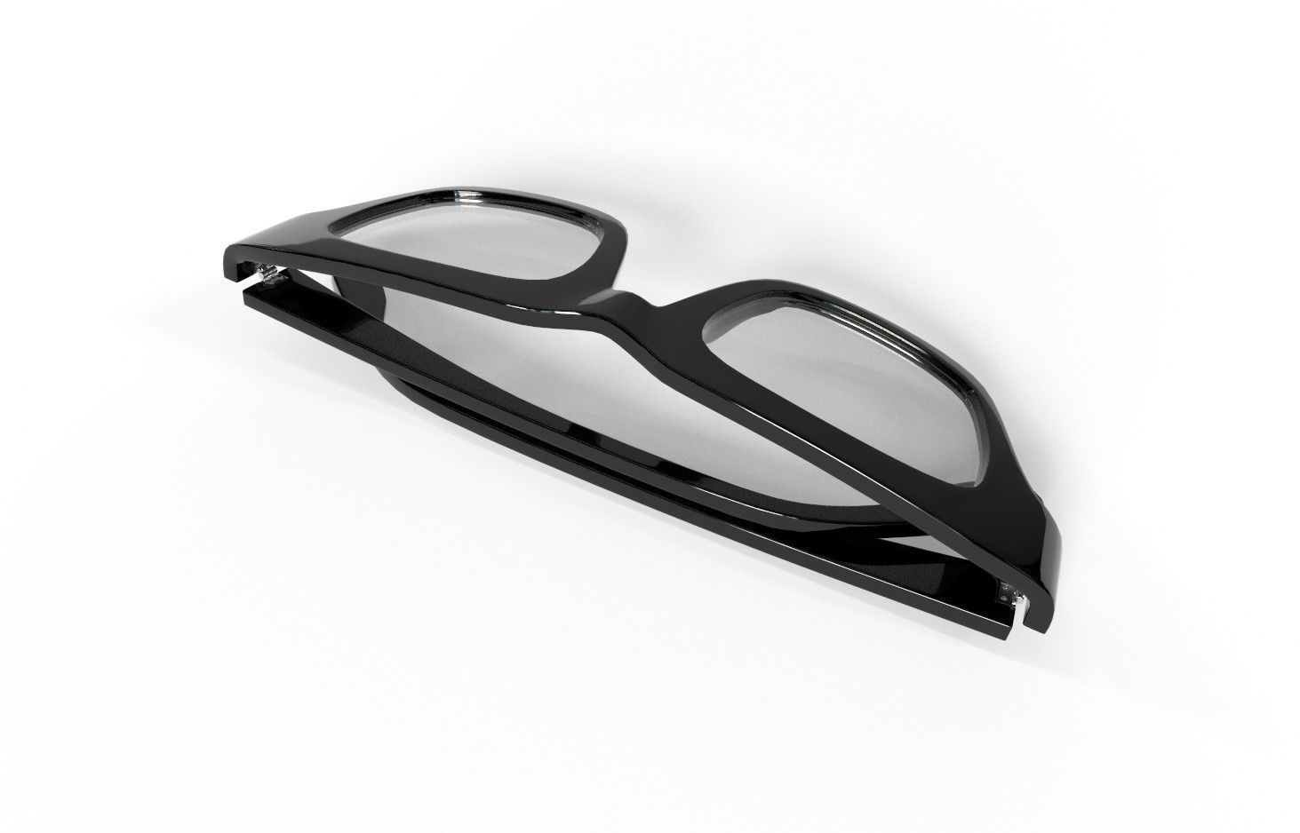 Eyeglasses Model 04b Low-poly 3D model_4
