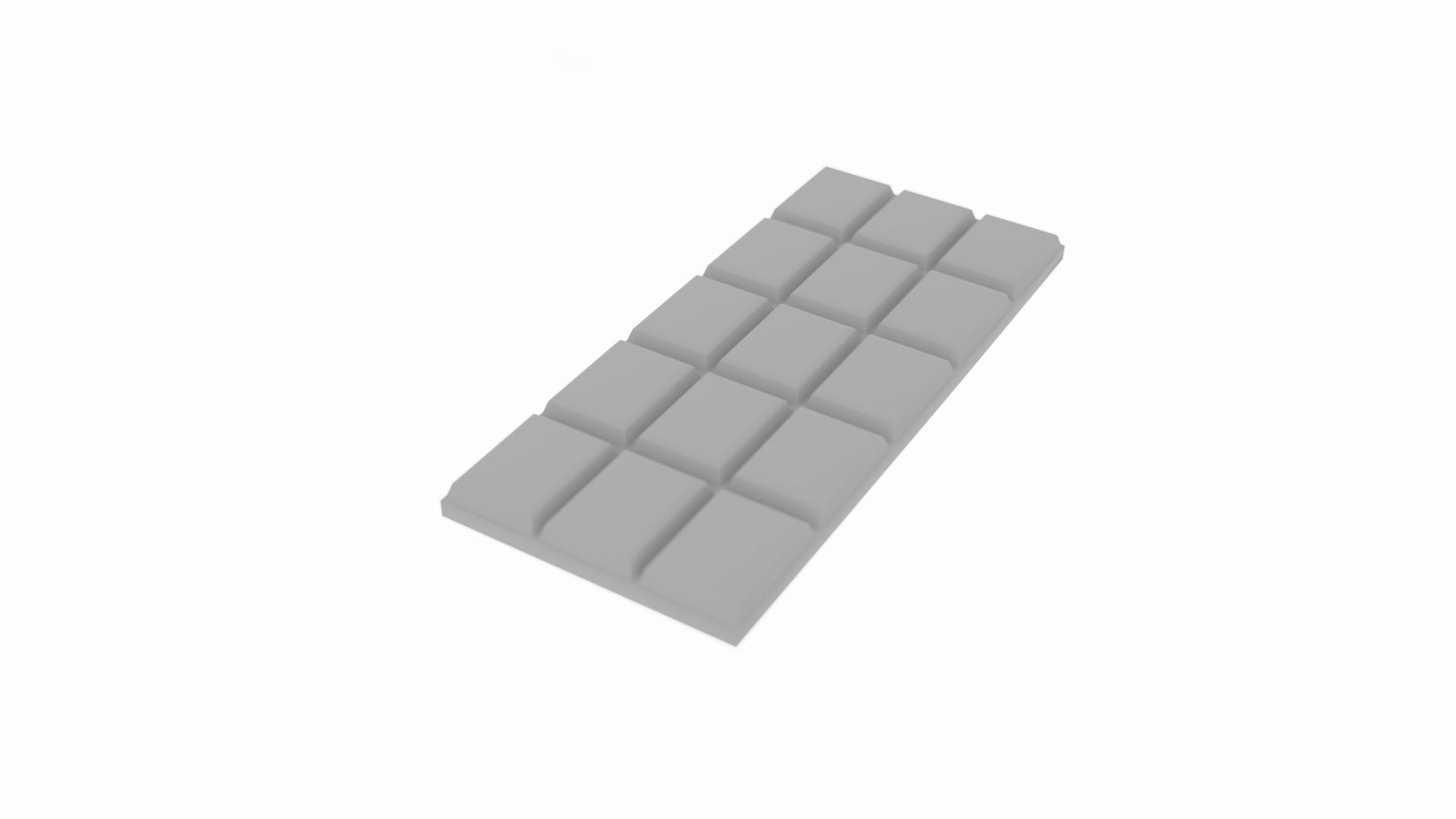 Chocolat bar Low-poly 3D model_4