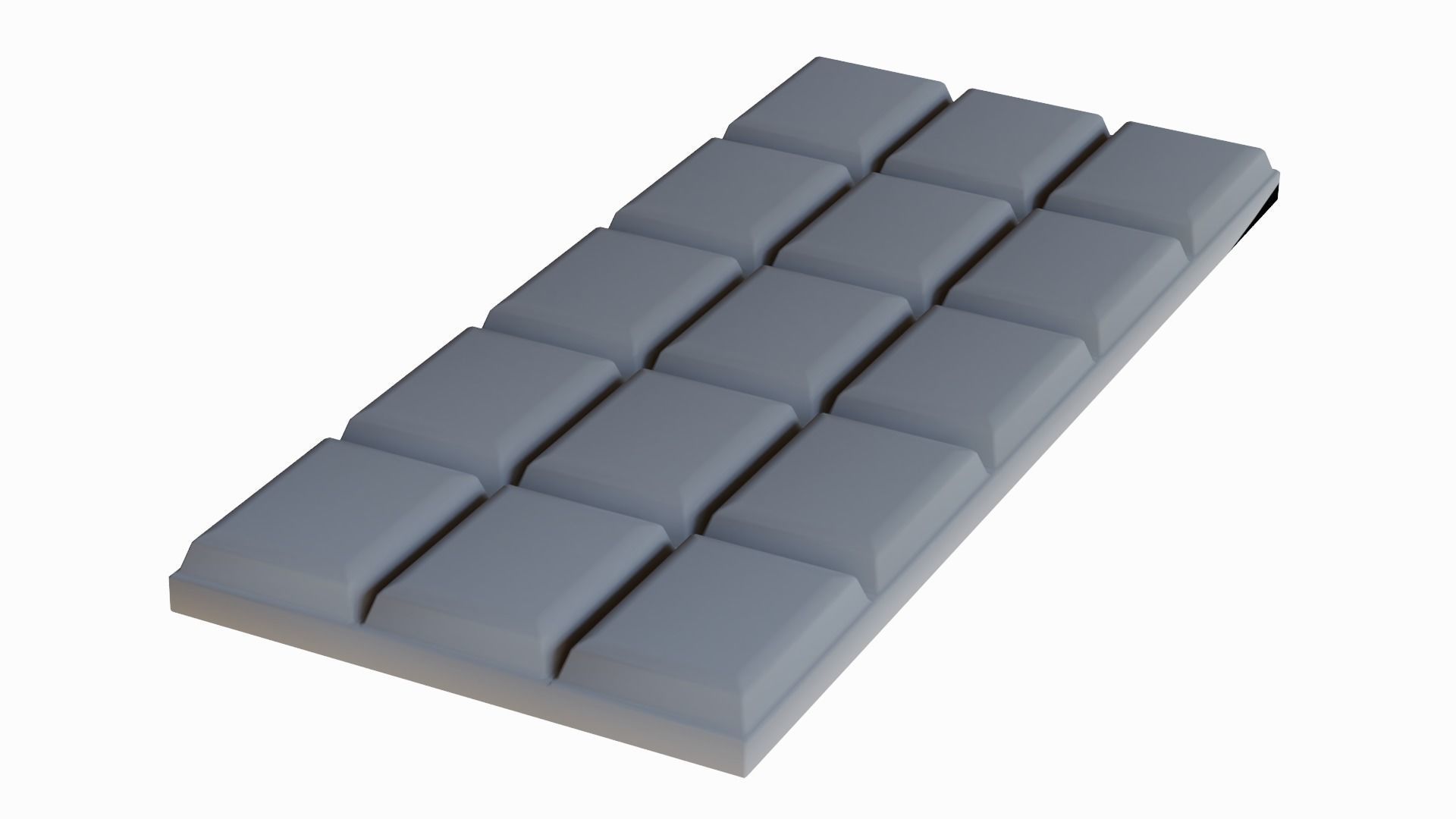 Chocolat bar Low-poly 3D model_5