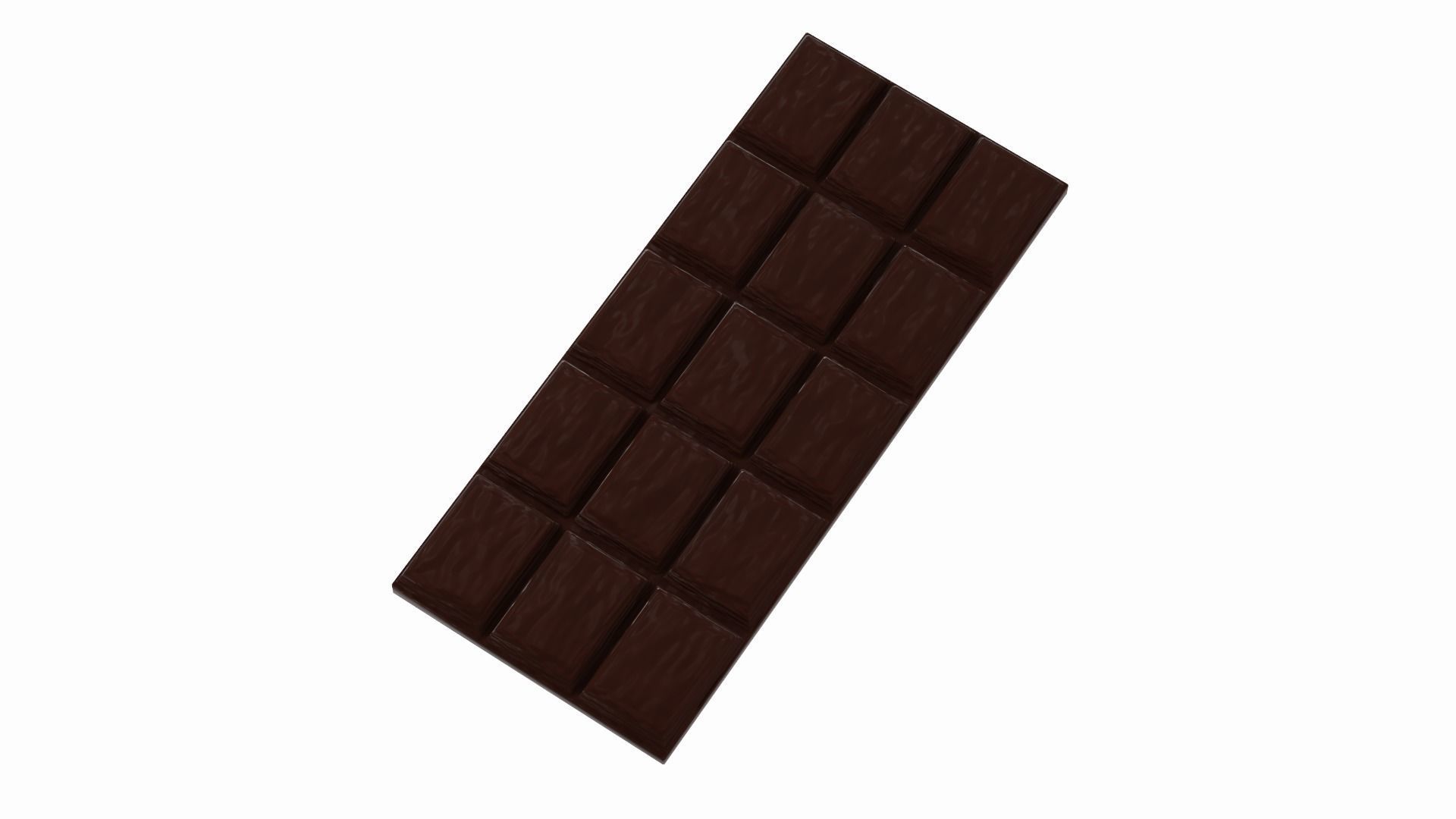 Chocolat bar Low-poly 3D model_2