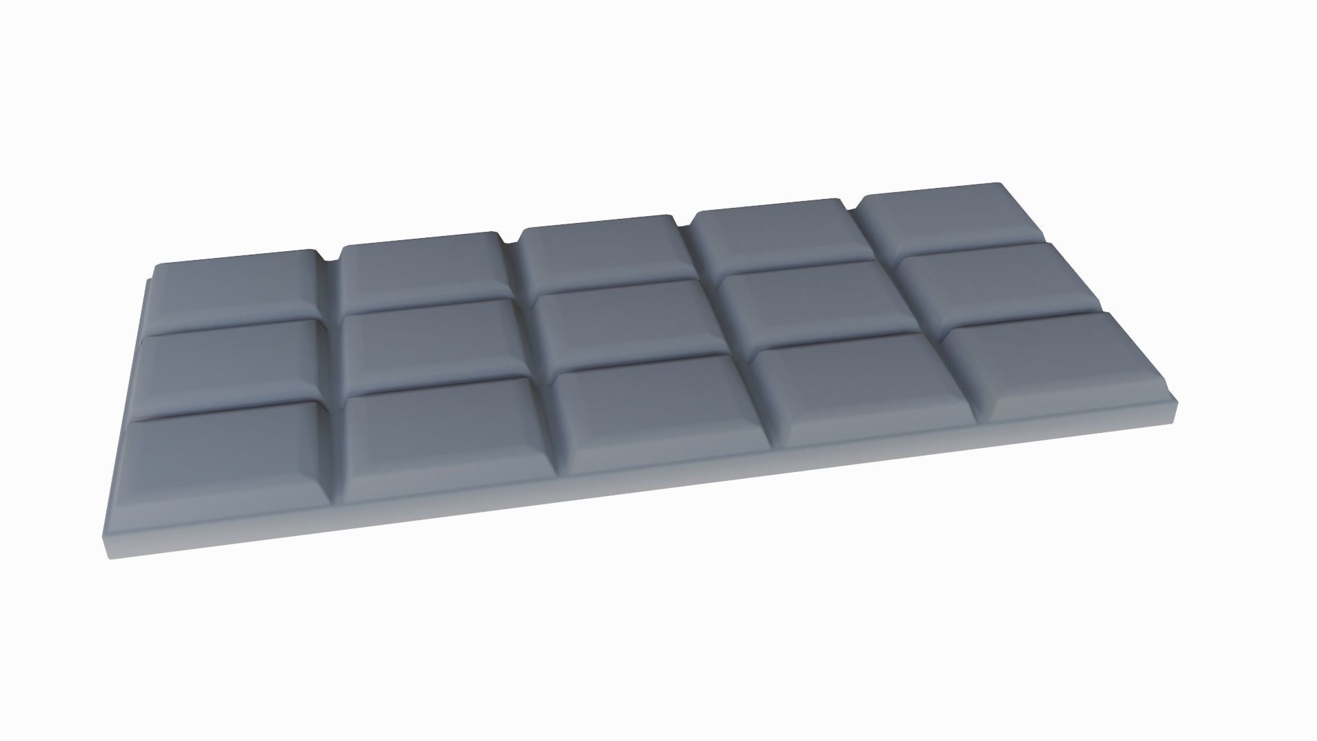 Chocolat bar Low-poly 3D model_6