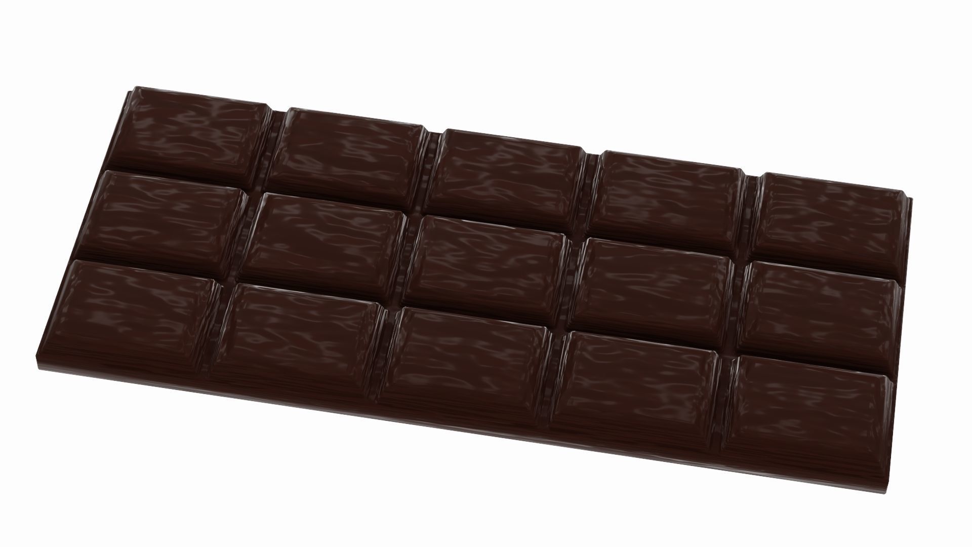 Chocolat bar Low-poly 3D model_3