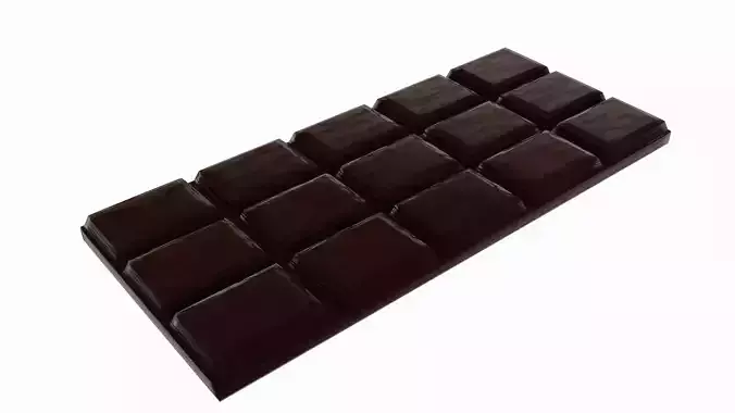 Chocolat bar Low-poly 3D model