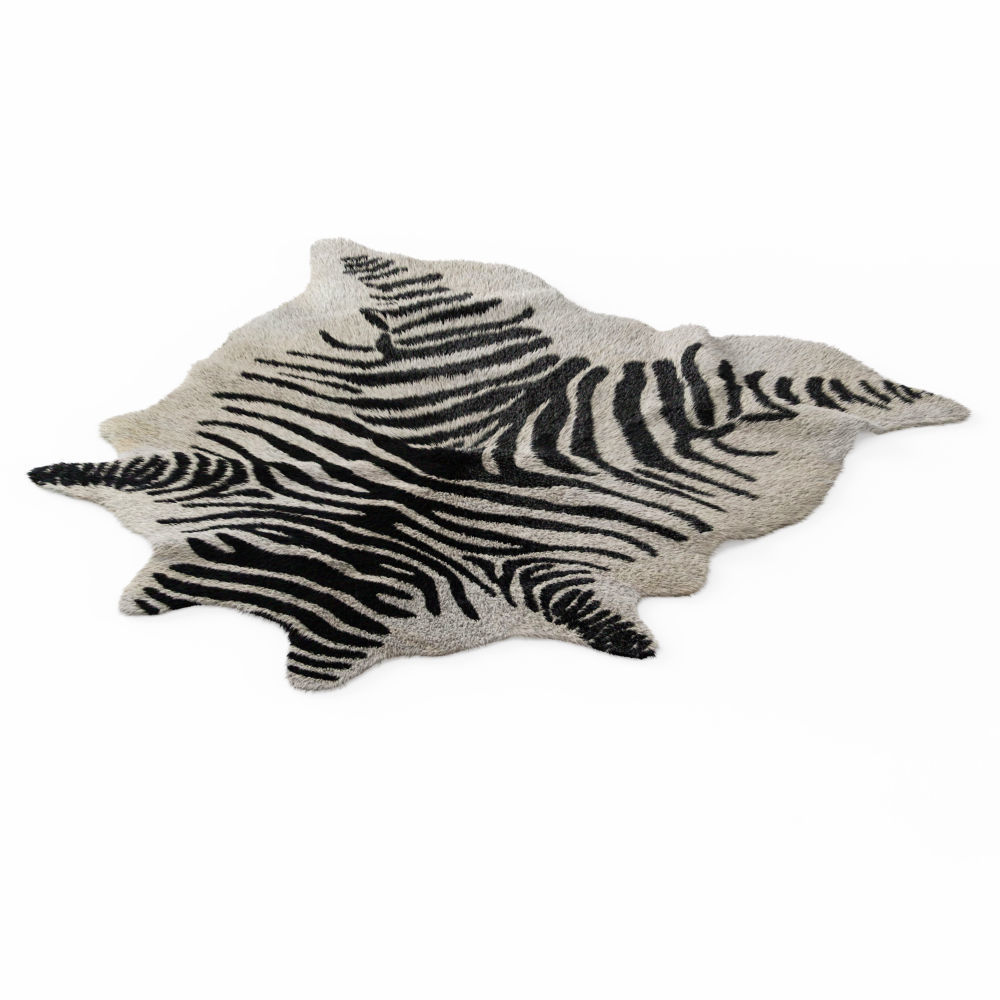 Zebra rug 02 3D model_2