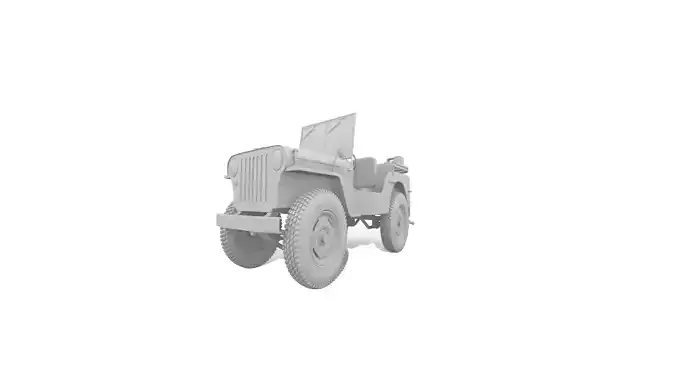 3d jeep willys