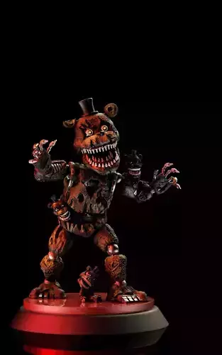 Nightmare Freddy 3D model for printing  3D print model