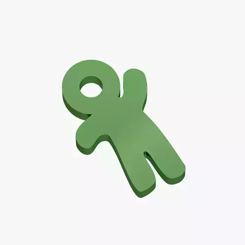 Keychain little man 3D print model