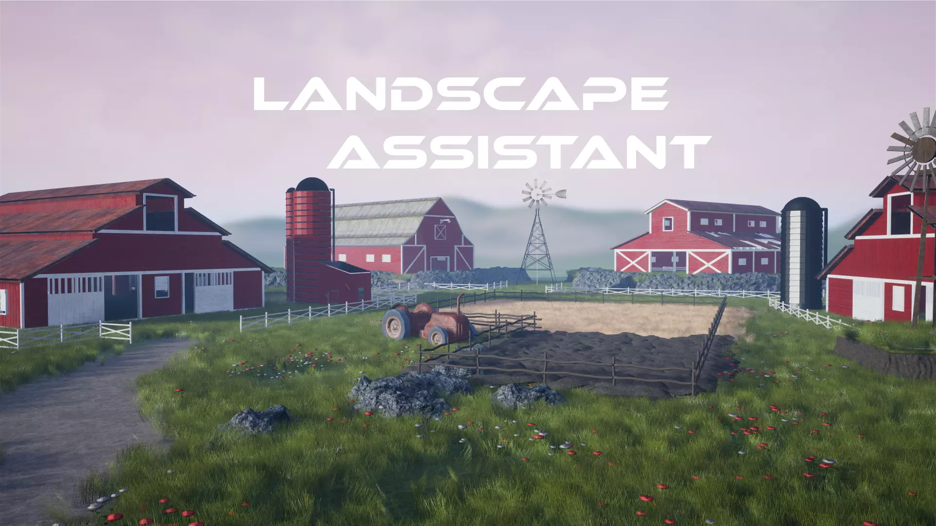 Landscape Assistant Low-poly 3D model_0
