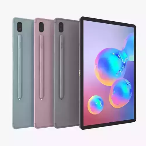 Samsung Galaxy Tab S6 Full Color 3D model