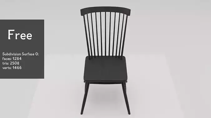 black wooden chair