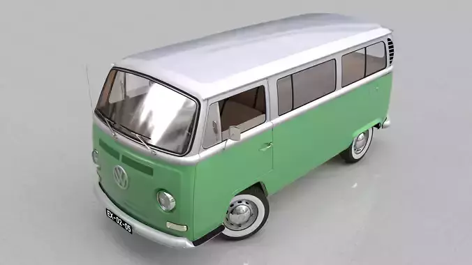 VOLKSWAGEN COMBI TYPE 2 1968 3D model