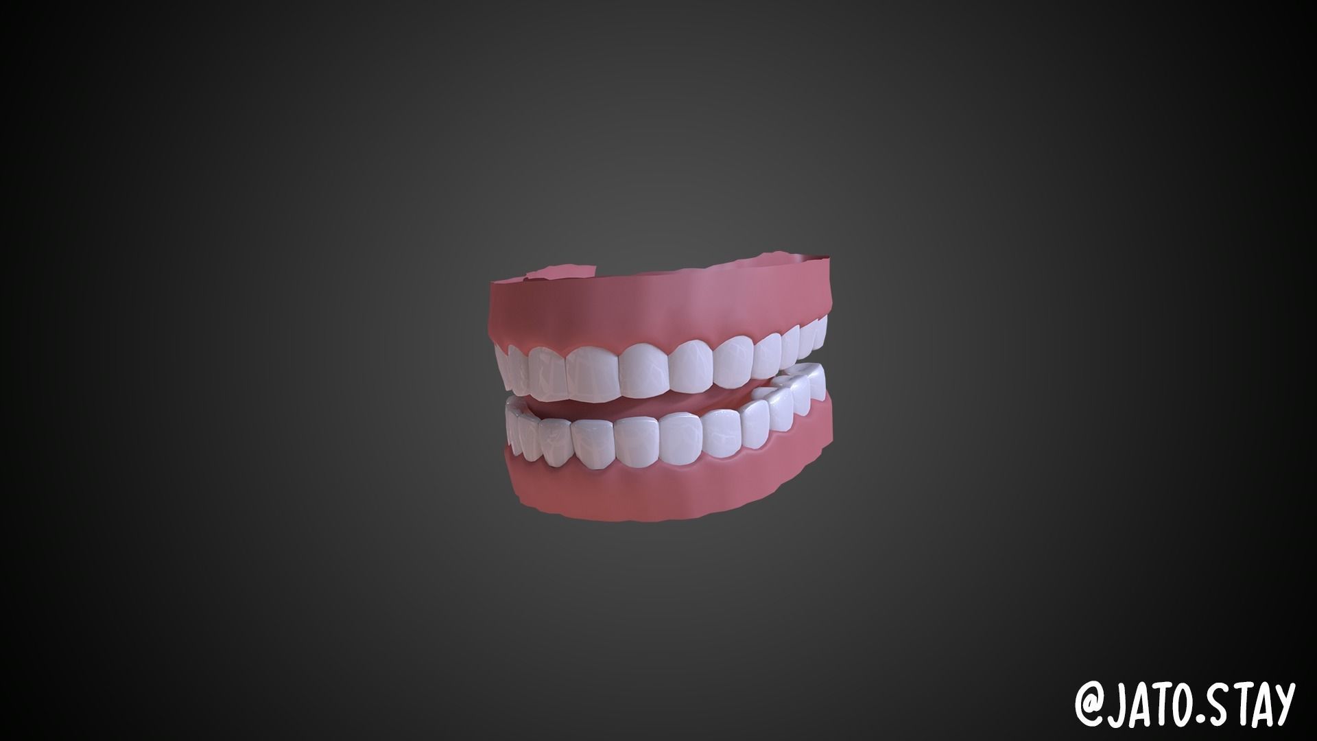 Anime Girl Base mesh 3D model_6