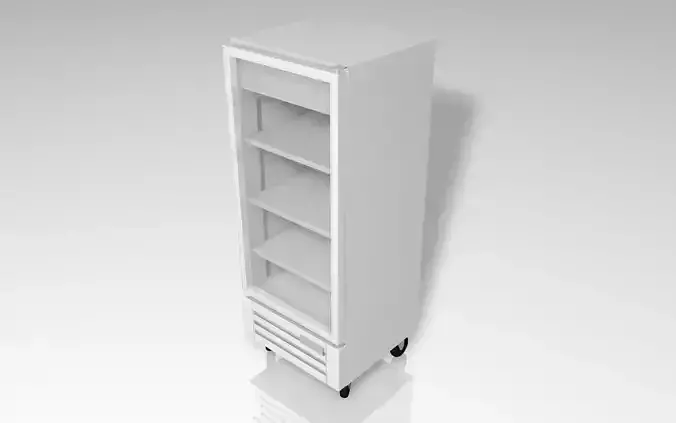 Fridge refrigerator with shelves on wheels