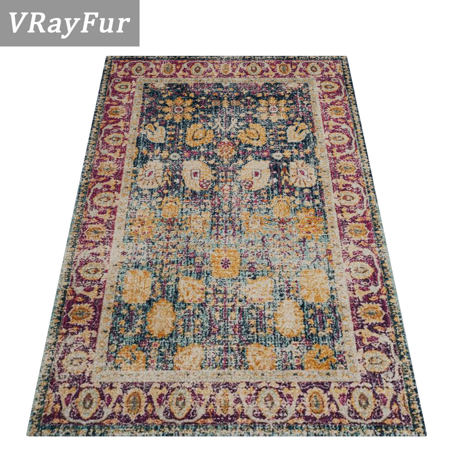 Rug Set 150 3D model_2