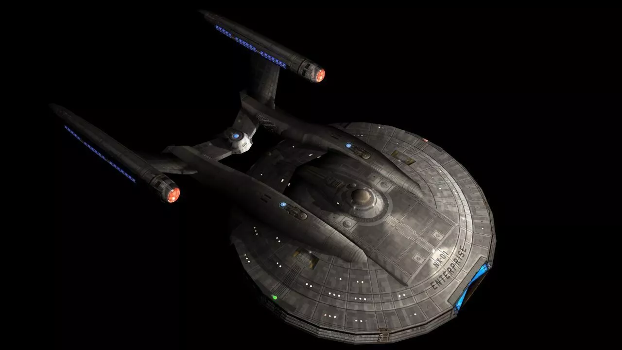 Enterprise NX01 Low-poly 3D model