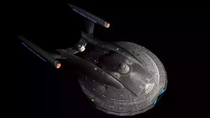 Enterprise NX01 Low-poly 3D model