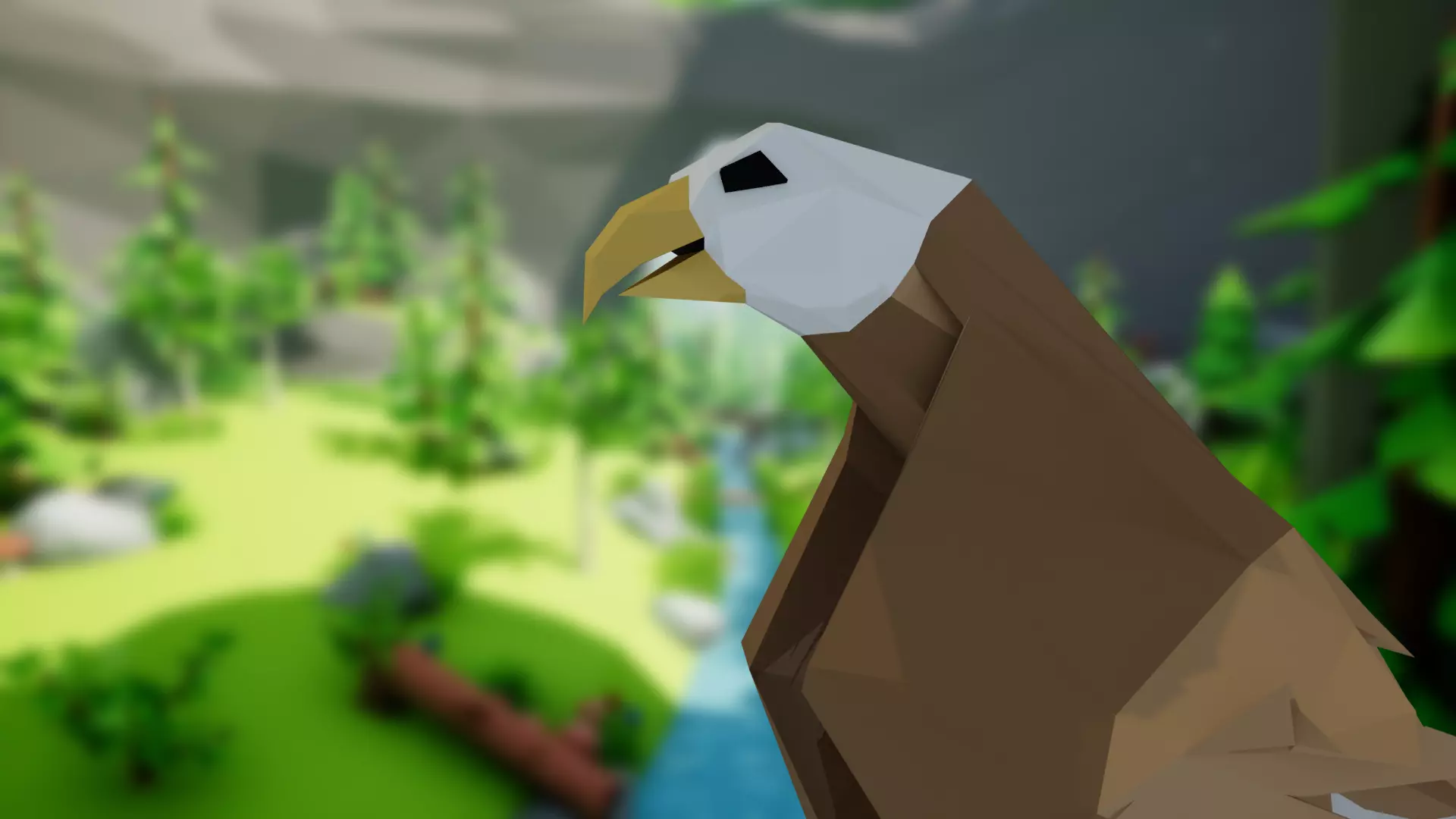 Lowpoly Eagle Low-poly 3D model