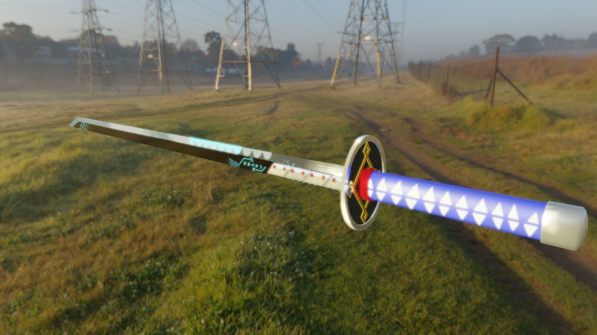 3D Game Prop- Knight Sword  Low-poly 3D model_2