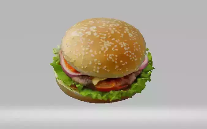 hamburger -low poligon