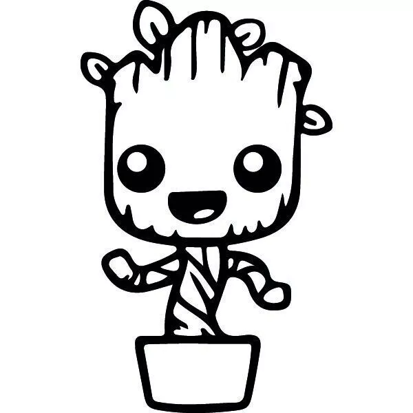 Baby Groot Cookie Cutter 3D print model