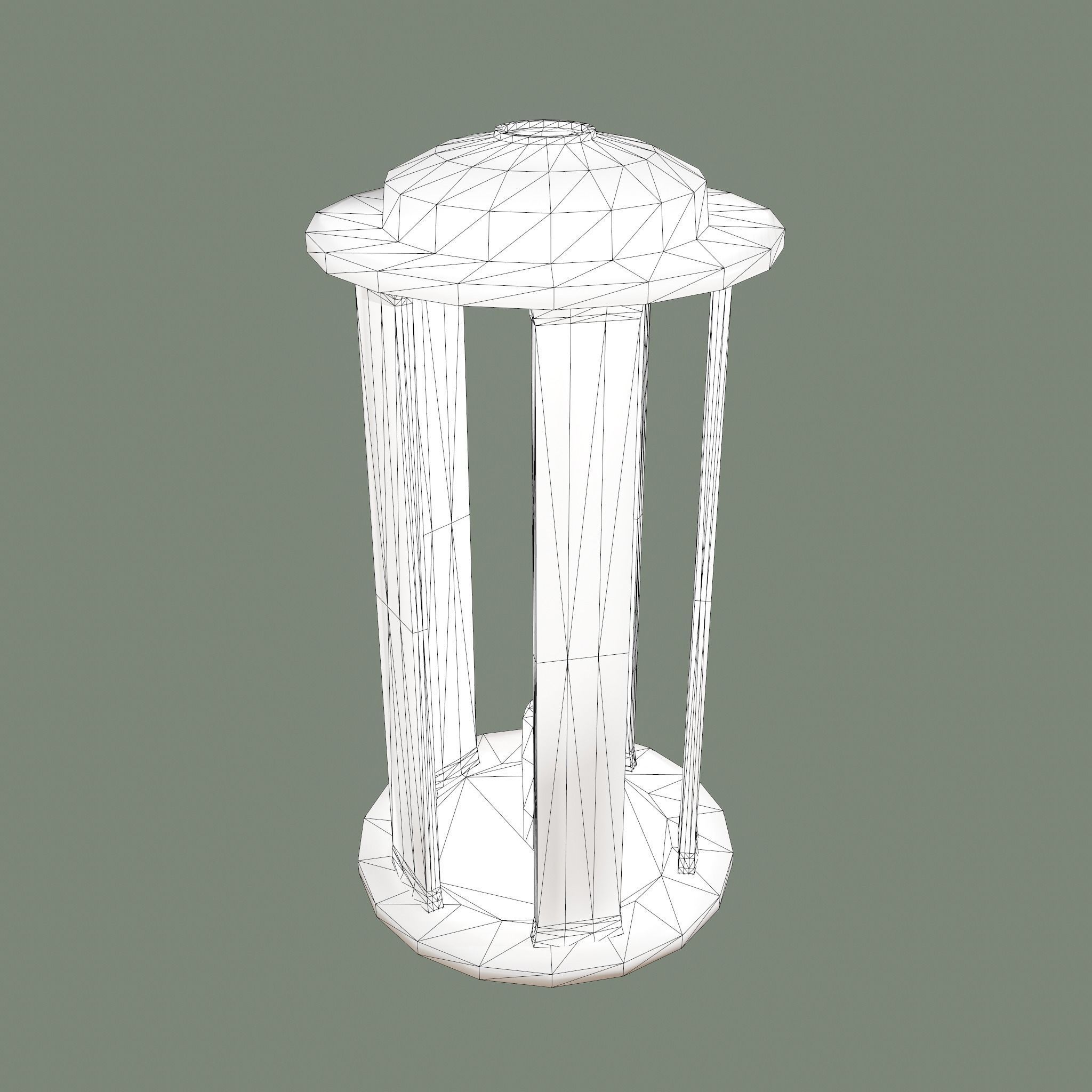 Medieval Lantern Free low-poly 3D model_24