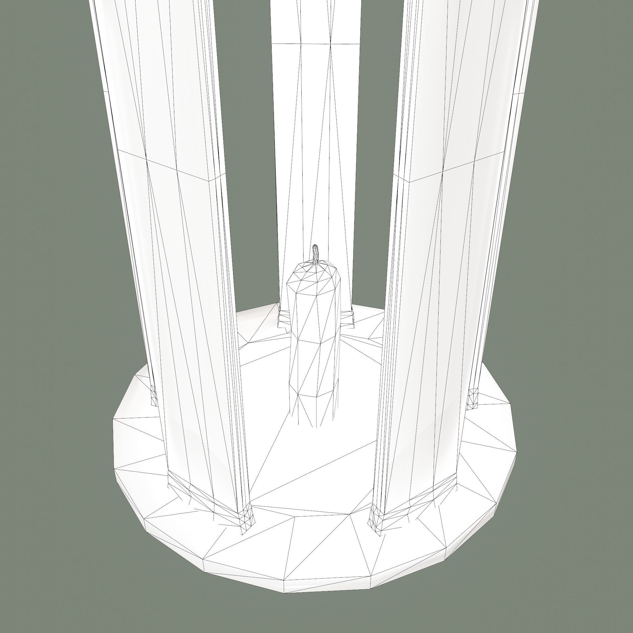 Medieval Lantern Free low-poly 3D model_29