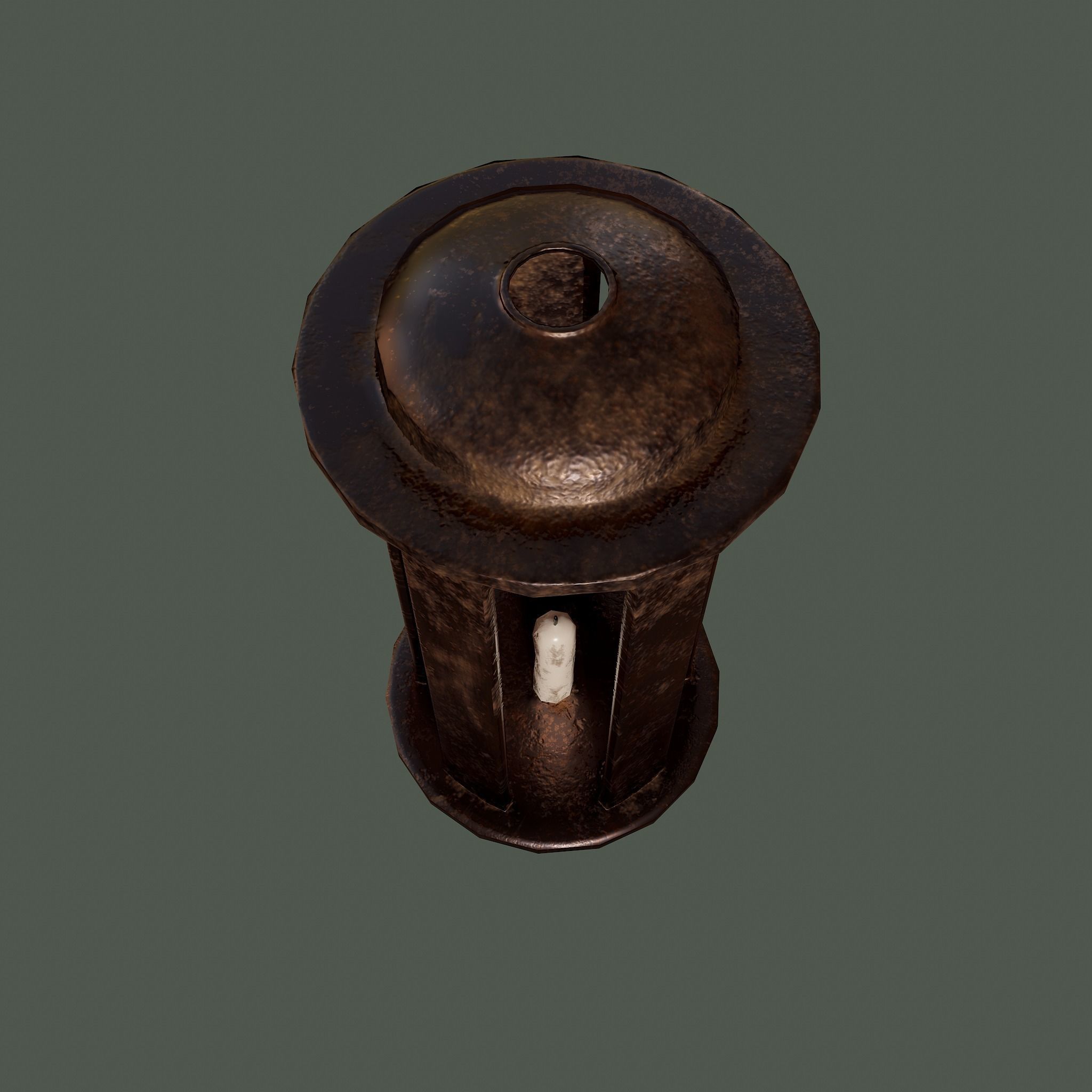 Medieval Lantern Free low-poly 3D model_11