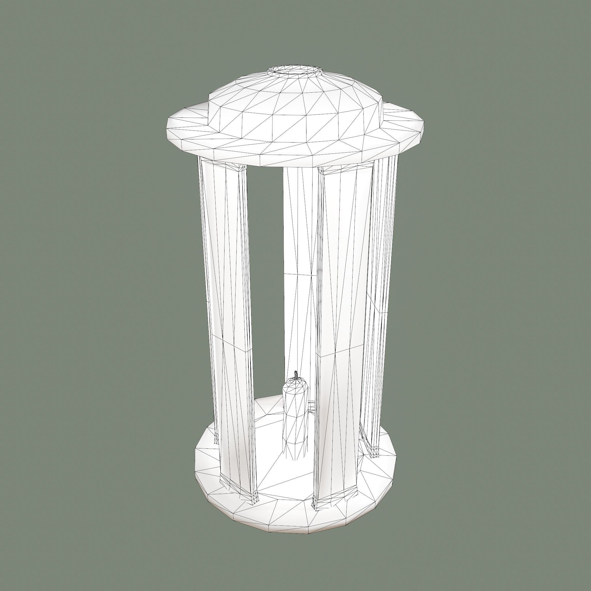 Medieval Lantern Free low-poly 3D model_23