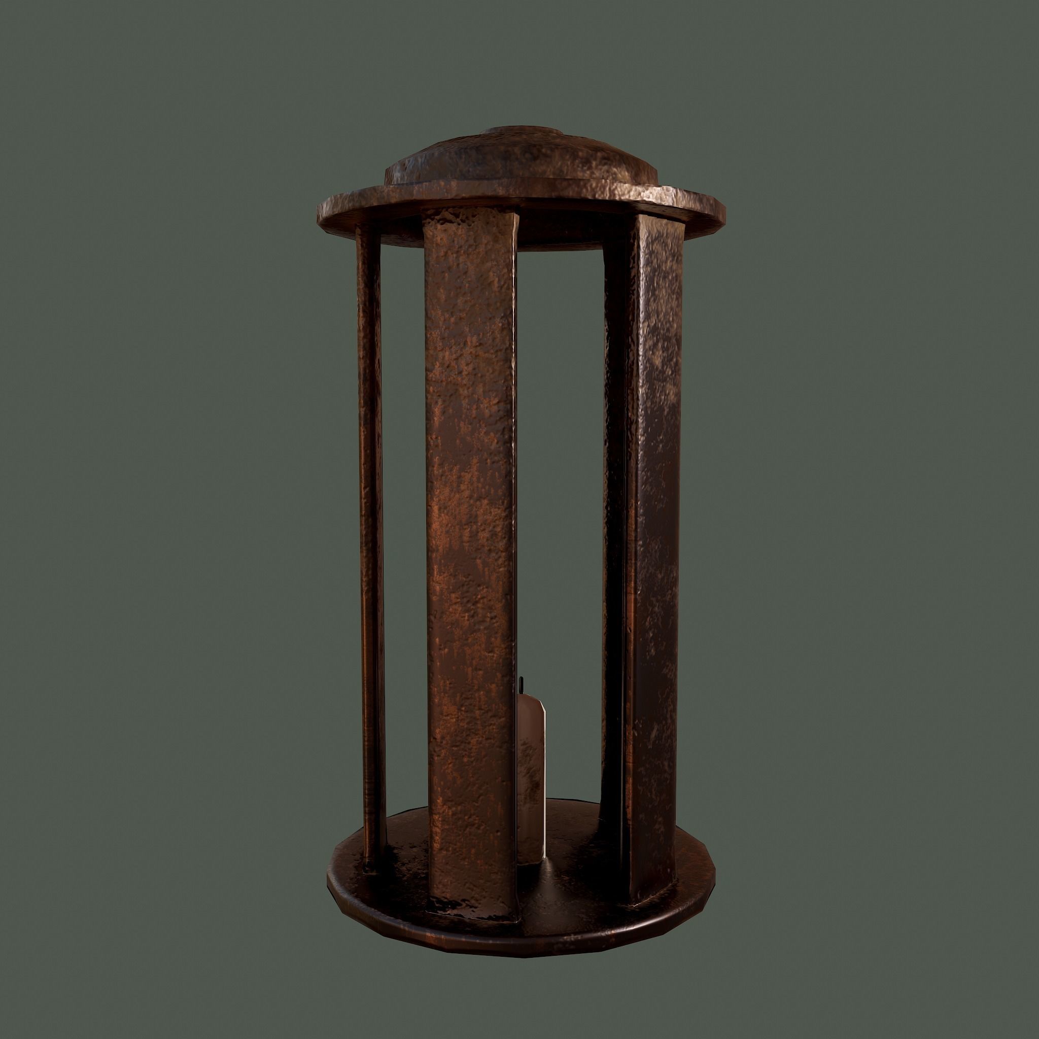 Medieval Lantern Free low-poly 3D model_15