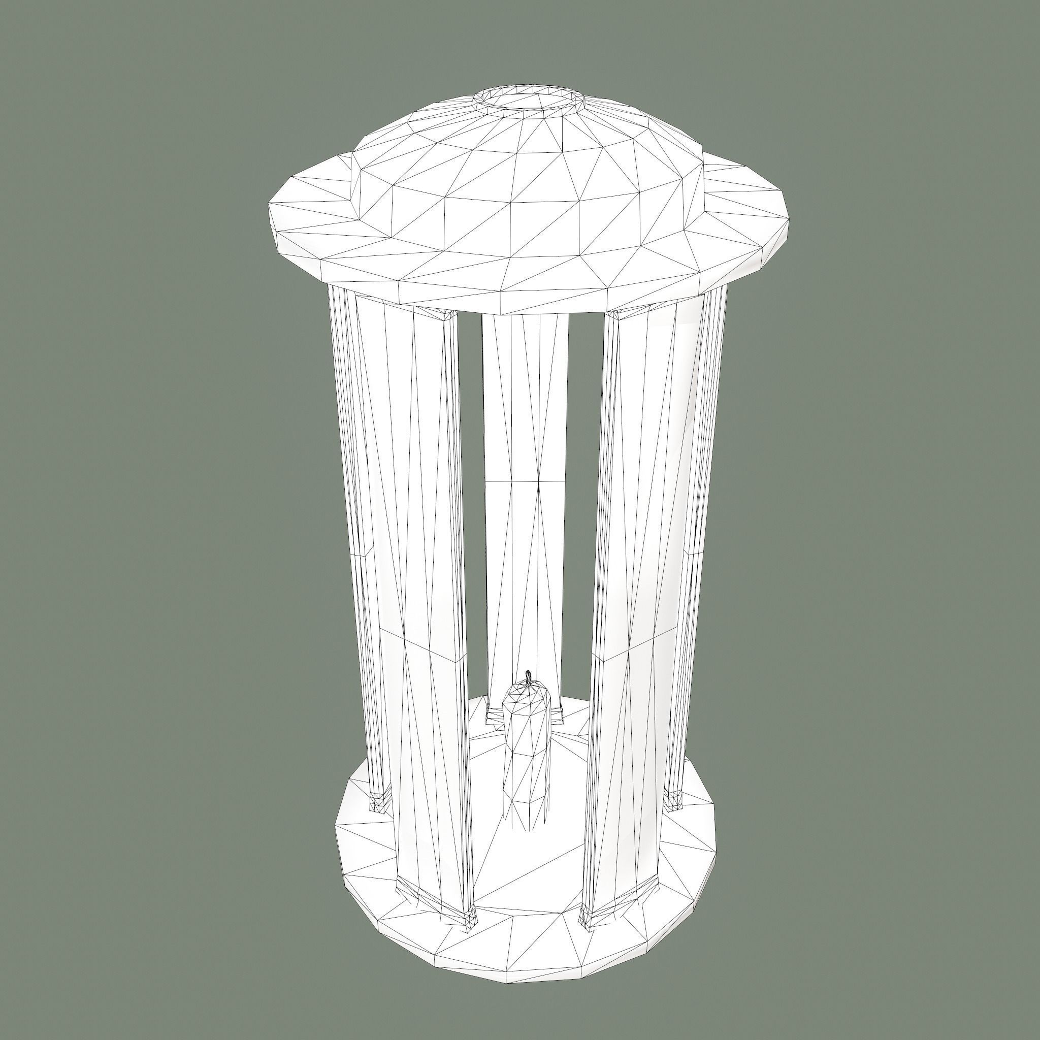 Medieval Lantern Free low-poly 3D model_32