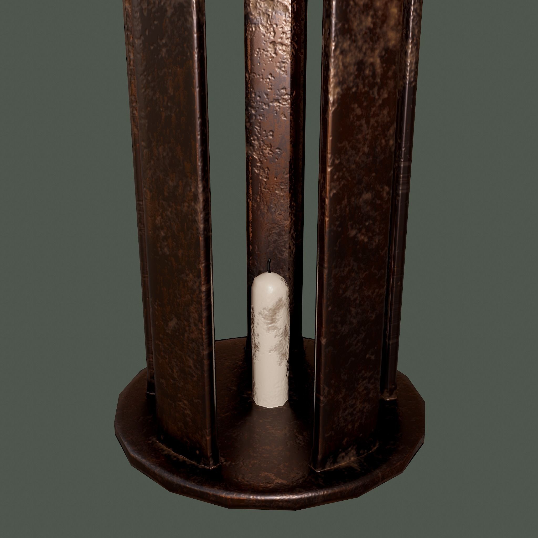 Medieval Lantern Free low-poly 3D model_20