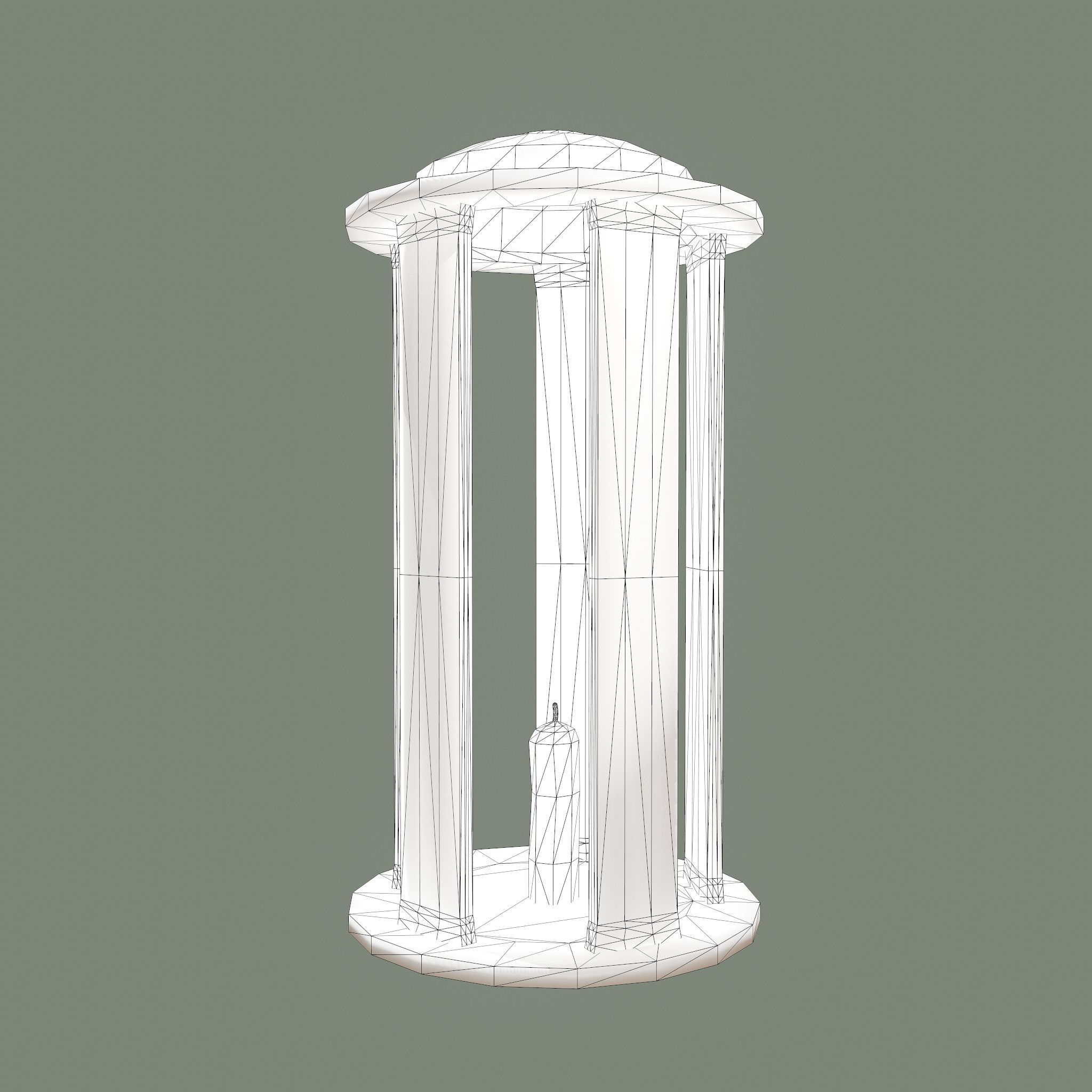 Medieval Lantern Free low-poly 3D model_28