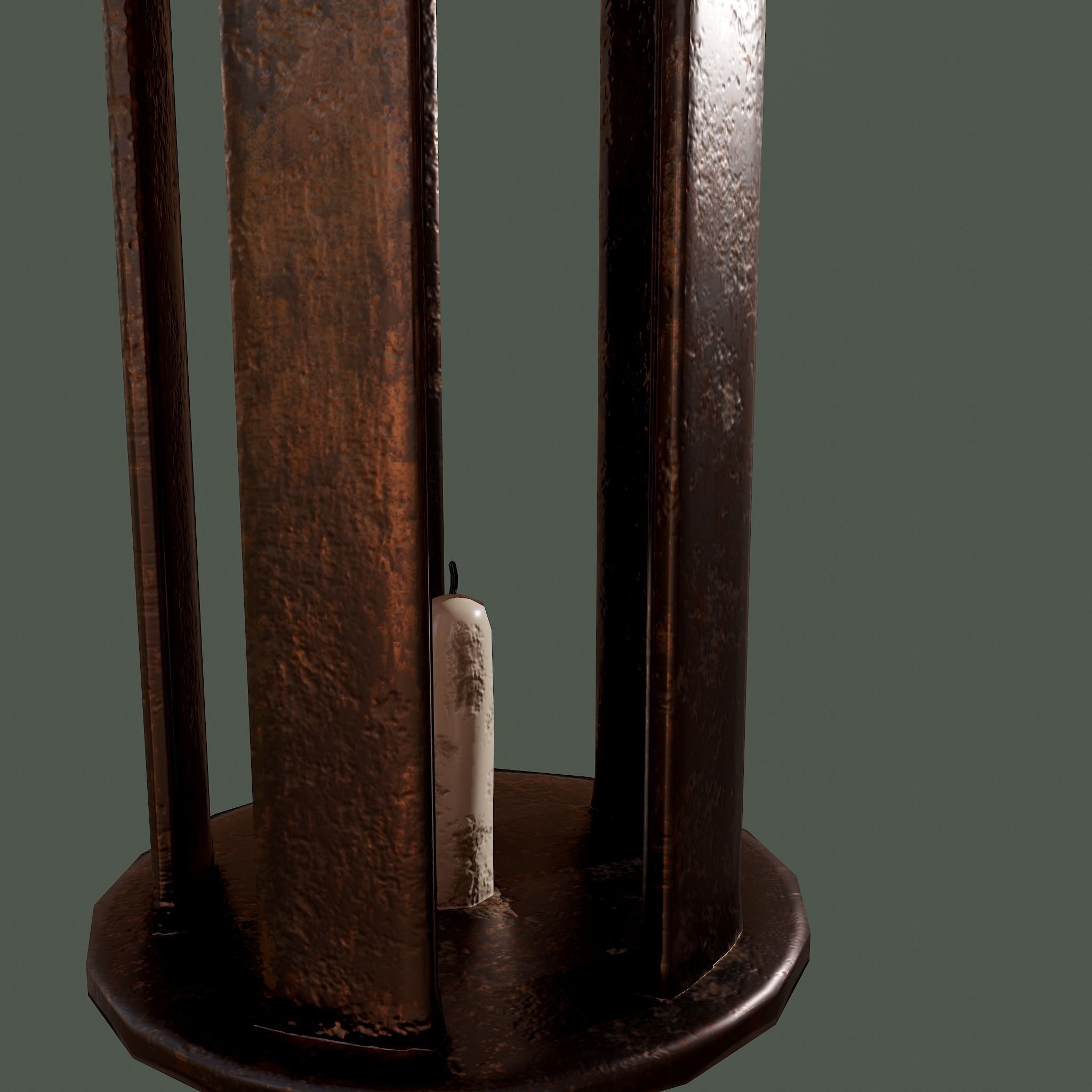 Medieval Lantern Free low-poly 3D model_21