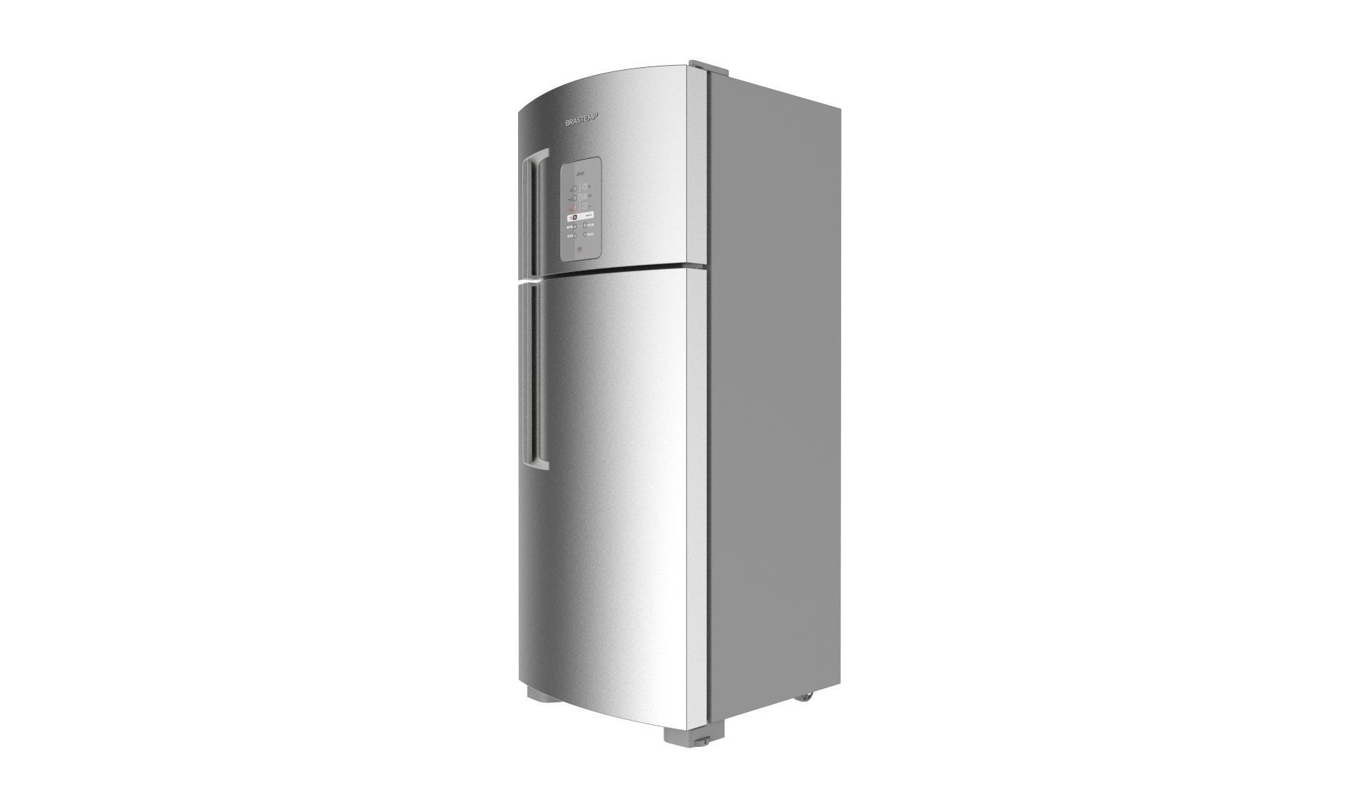 Refrigerator Brastemp Ative Stainless Steal 3D model_2
