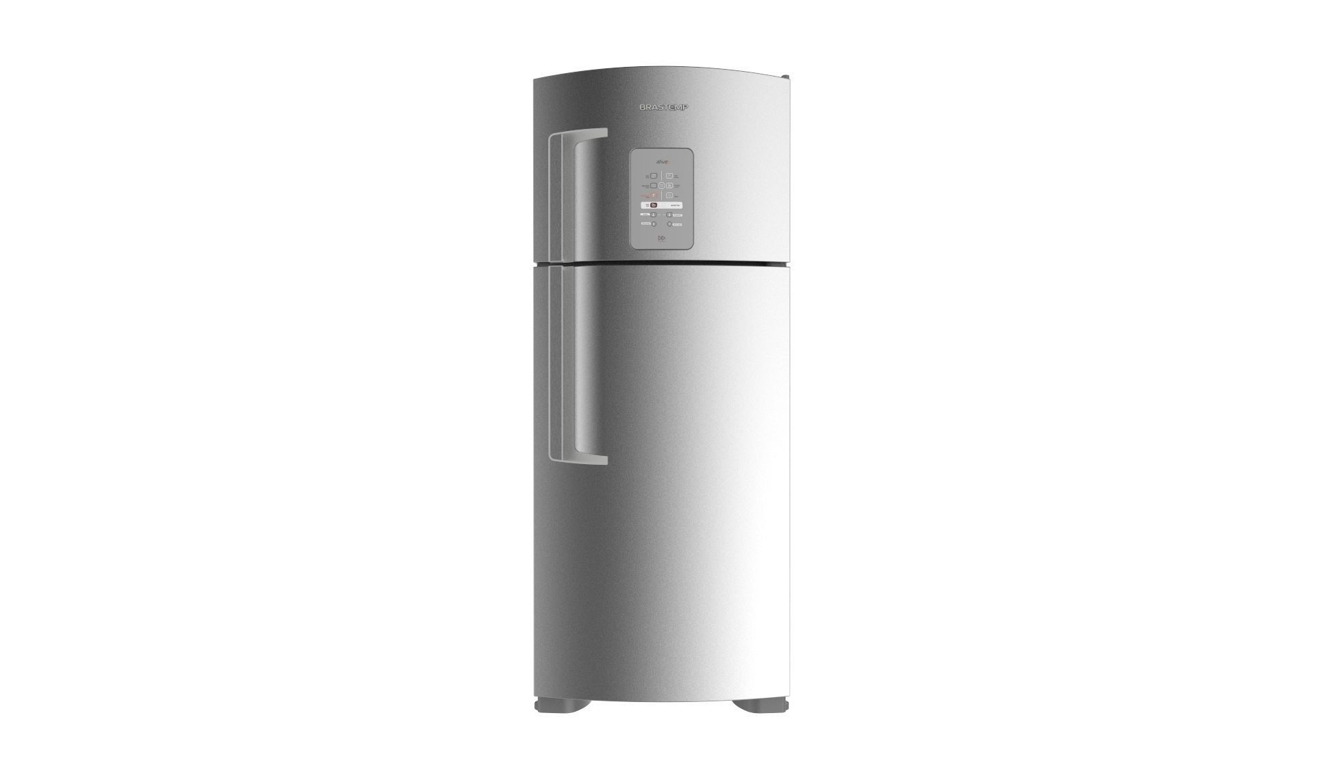 Refrigerator Brastemp Ative Stainless Steal 3D model_1