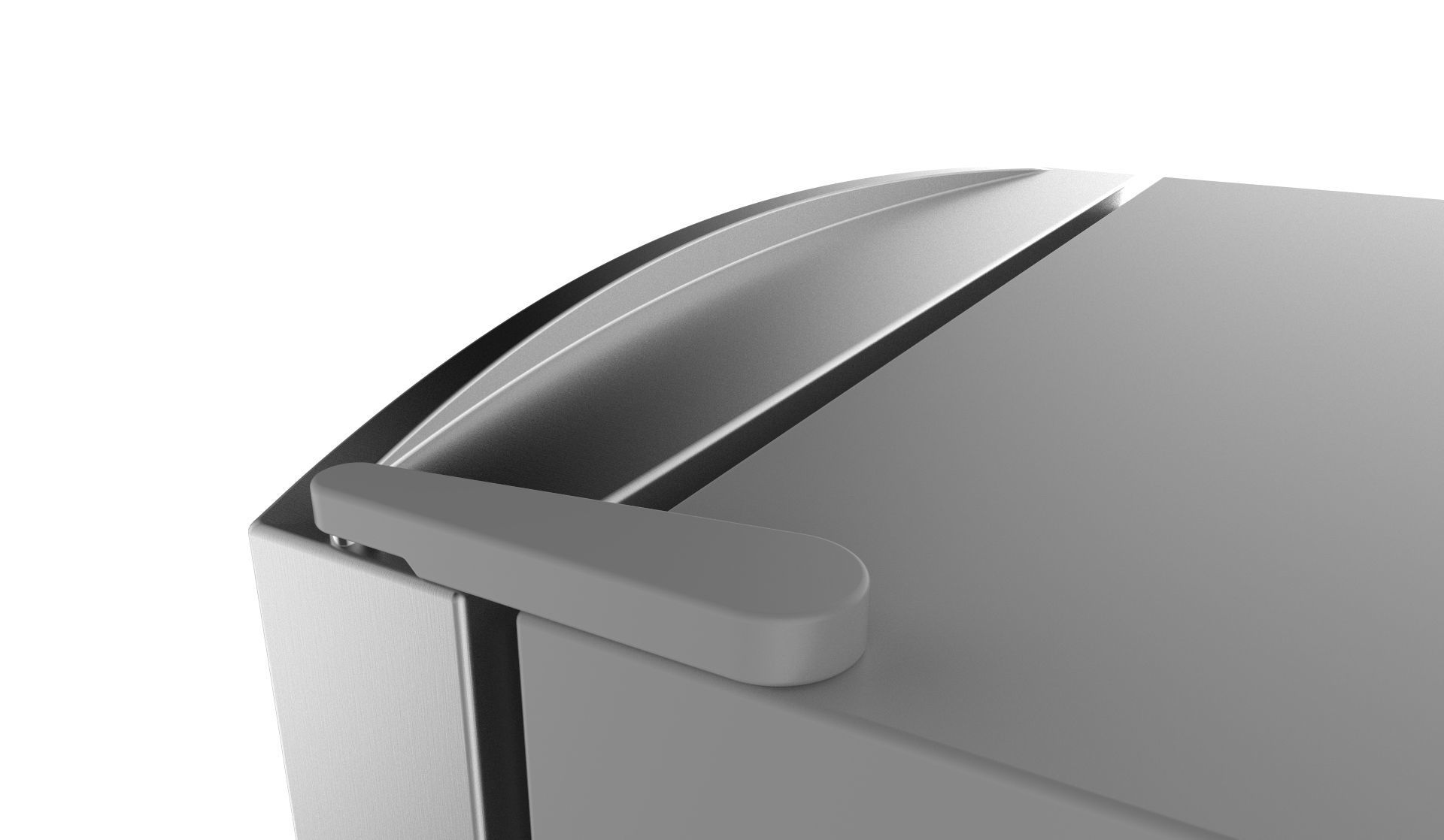 Refrigerator Brastemp Ative Stainless Steal 3D model_12