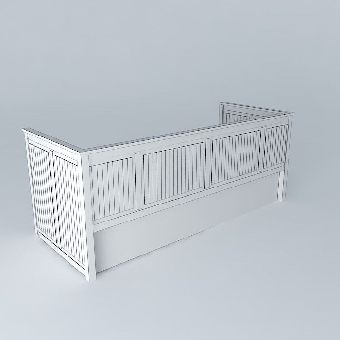 HEMNES daybed Free 3D model_4