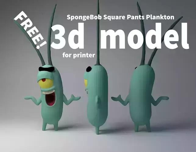 Plankton model for print 3D print model