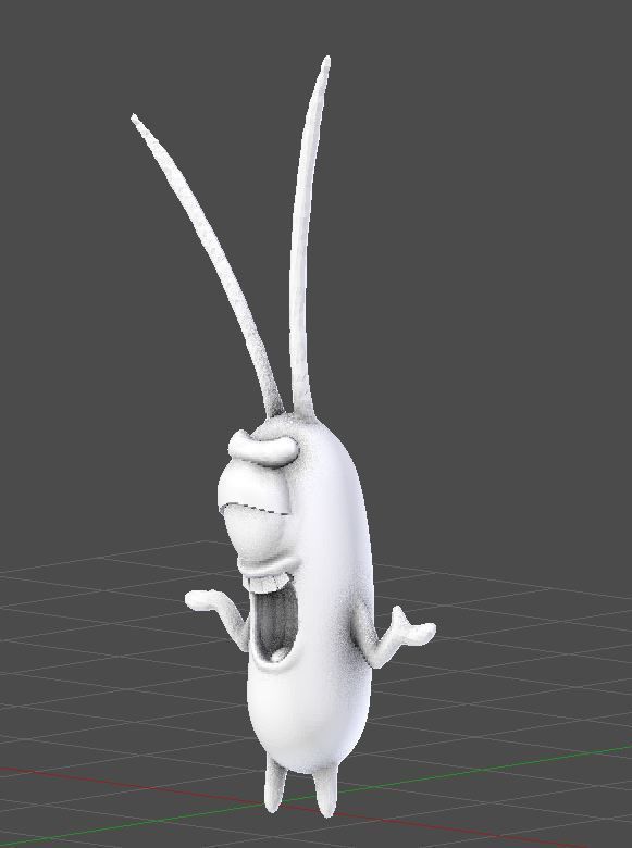 Plankton model for print 3D print model_5