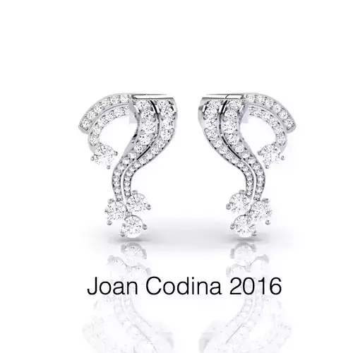 The Tourist Earrings  CAD MODEL as seen in the Hollywood Movie 3D print model