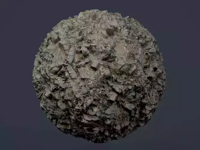  Rock Ground Seamless PBR Texture 01