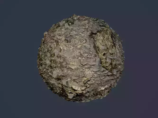 Rock Ground Seamless PBR Texture 03