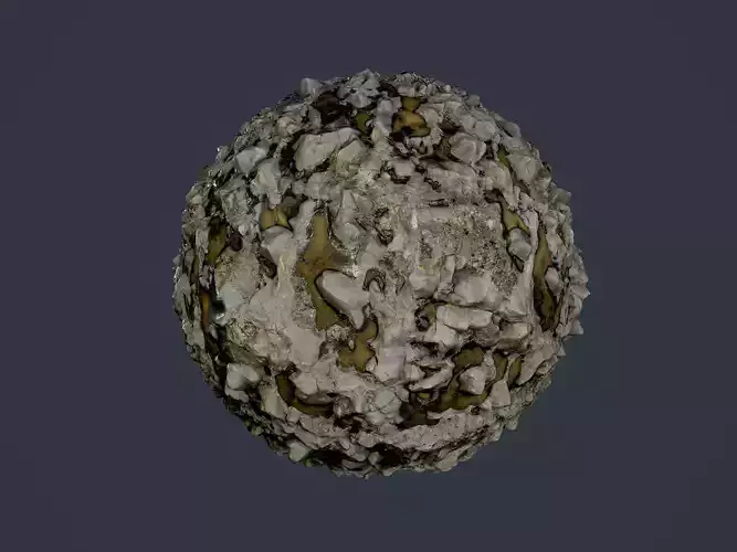 Rock Ground Seamless PBR Texture 06