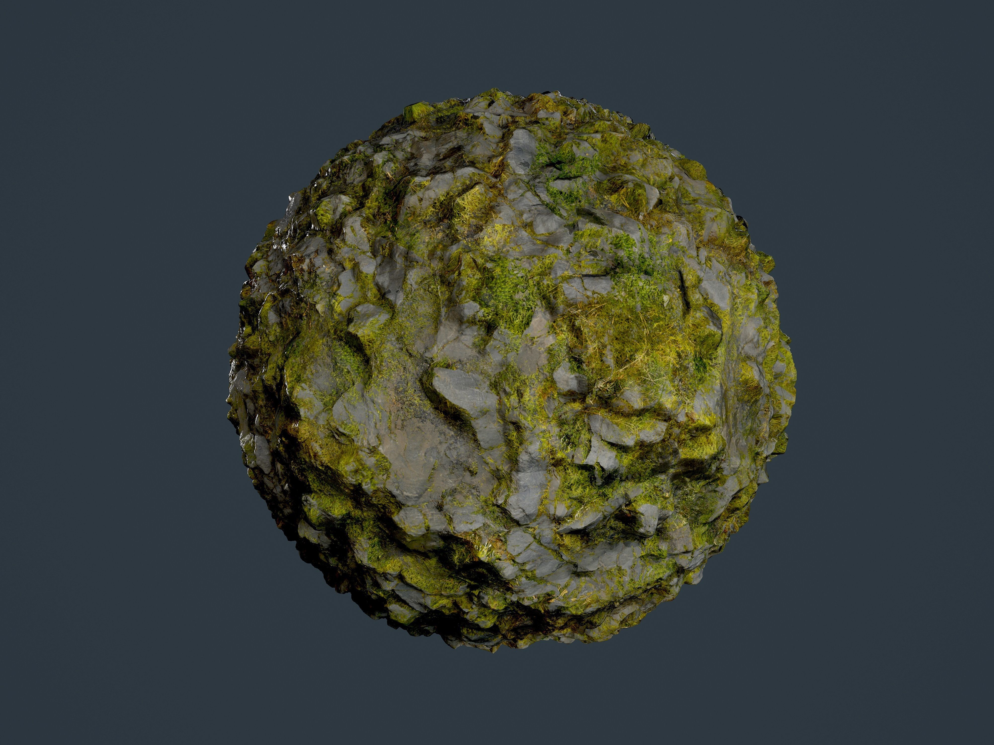 Rock Ground Seamless PBR Texture 08