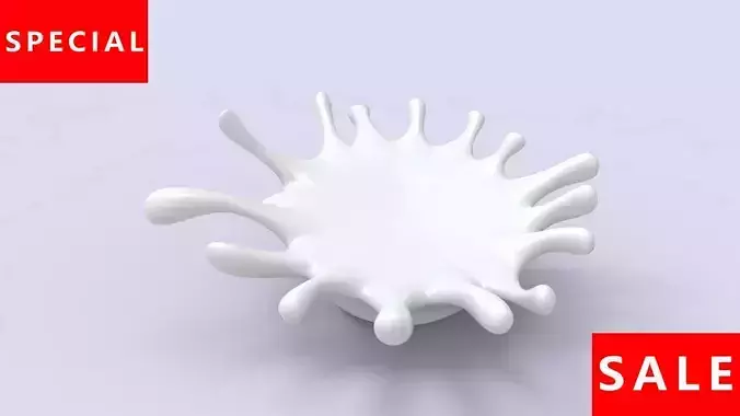 Milk sculpture model