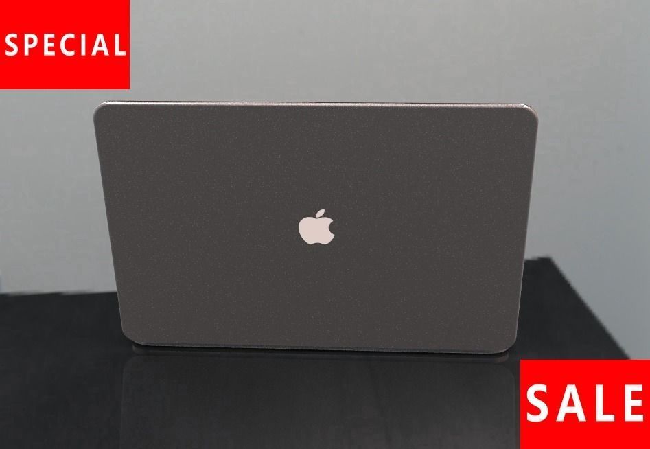 Apple notebook macbook Low-poly 3D model_5