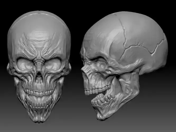 SKULL  for 3D printing  3D print model