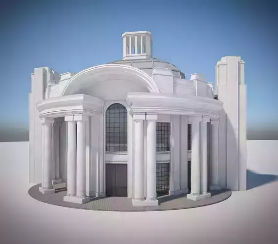  Large-scale pavilion 3D model