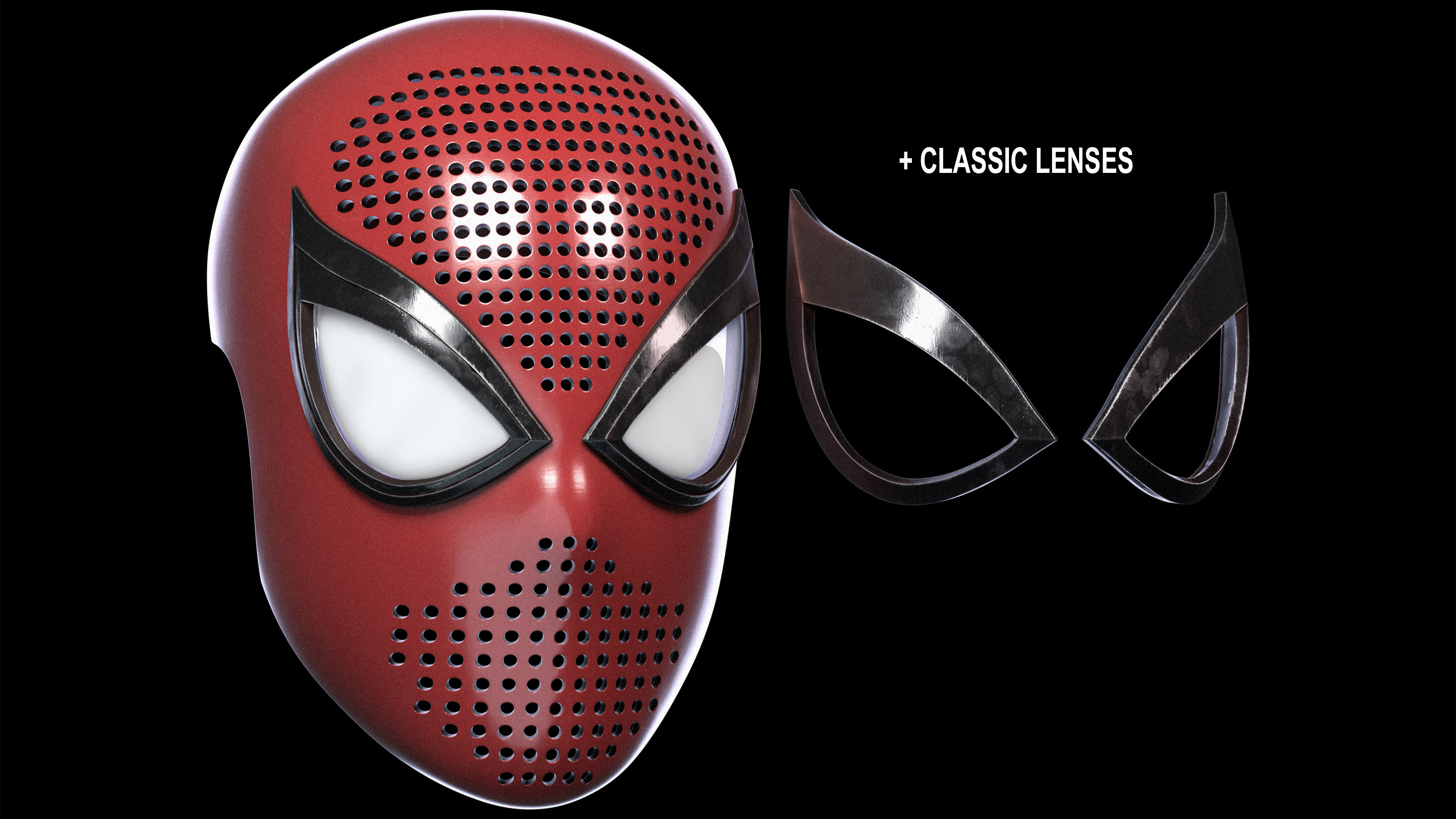 Spider-Man PS4 Advanced Suit Faceshell 3D Printable 3D print model_2